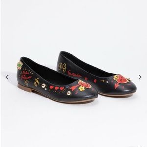 Dolce & Gabbana Embellished Ballerina Flats